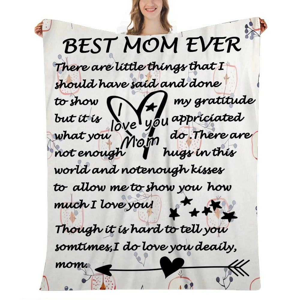 Gifts for Mom Blanket Mother's Day Birthday Gifts for Mom Throw Blanket Soft Warm Blankets Gift for Mom from Daughter Son,32x48''(#174,32x48'')A