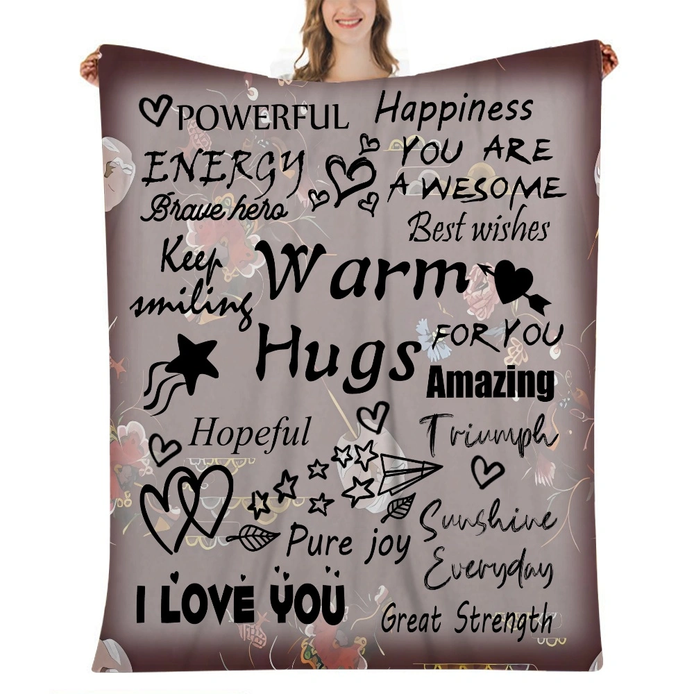 I Love You Mom Gift Blanket,Cotton Blanket 32x48 inches Soft Lightweight Breathable Bed Blanket Layering Any Bed for All Season(#855,32x48'')A