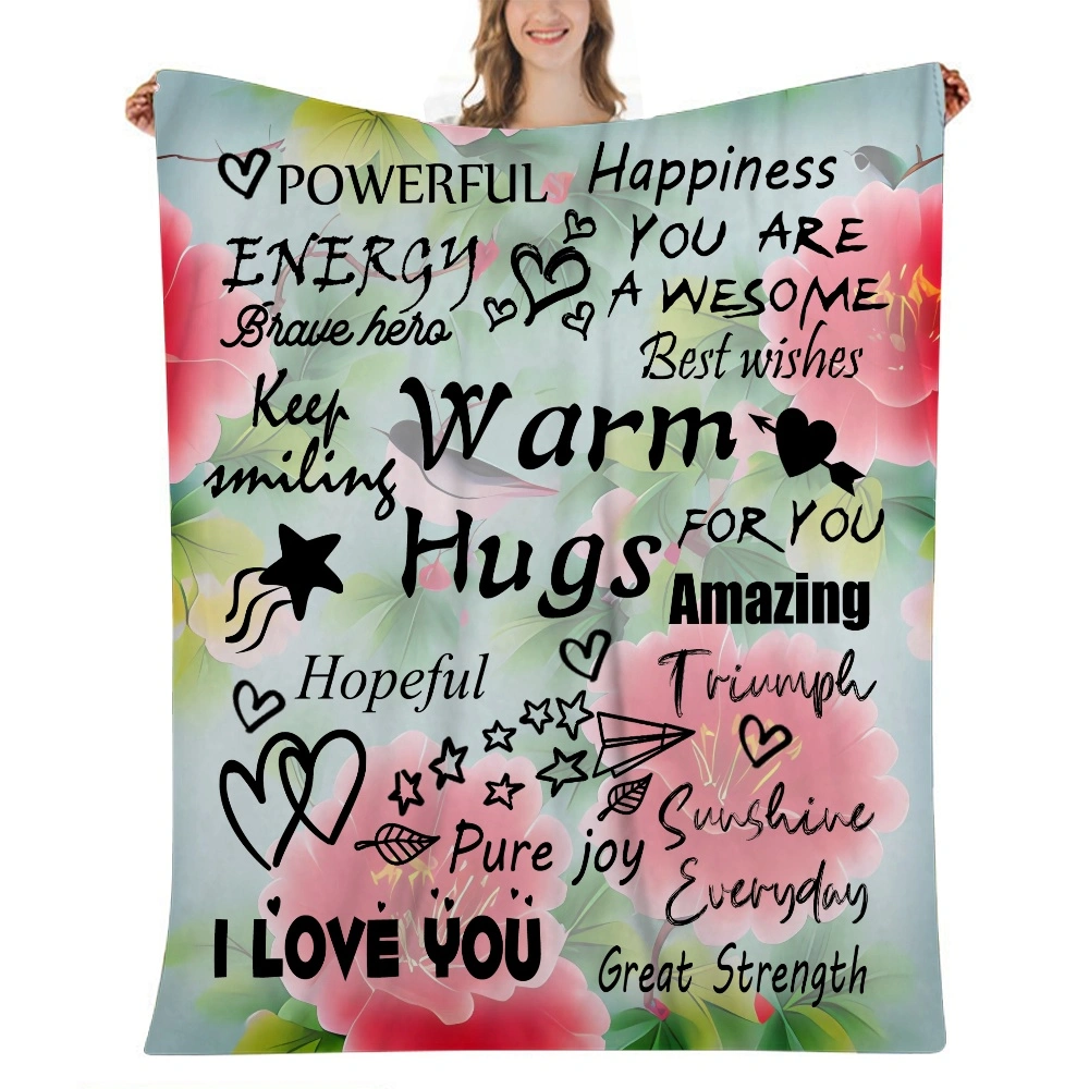 I Love You Mom Gift Blanket,Cotton Blanket ( 32x48 inches) Lightweight Thermal Blanket,Soft Breathable Blanket for All Seasons(#852,32x48'')A