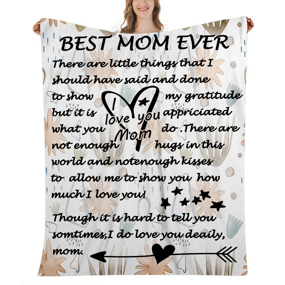 Gifts for Mom Blanket Soft Flannel Throw Blanket Gifts for Mom Mothers Day Mom Birthday Gifts from Daughter Son Soft Throw,32x48''(#176,32x48'')A