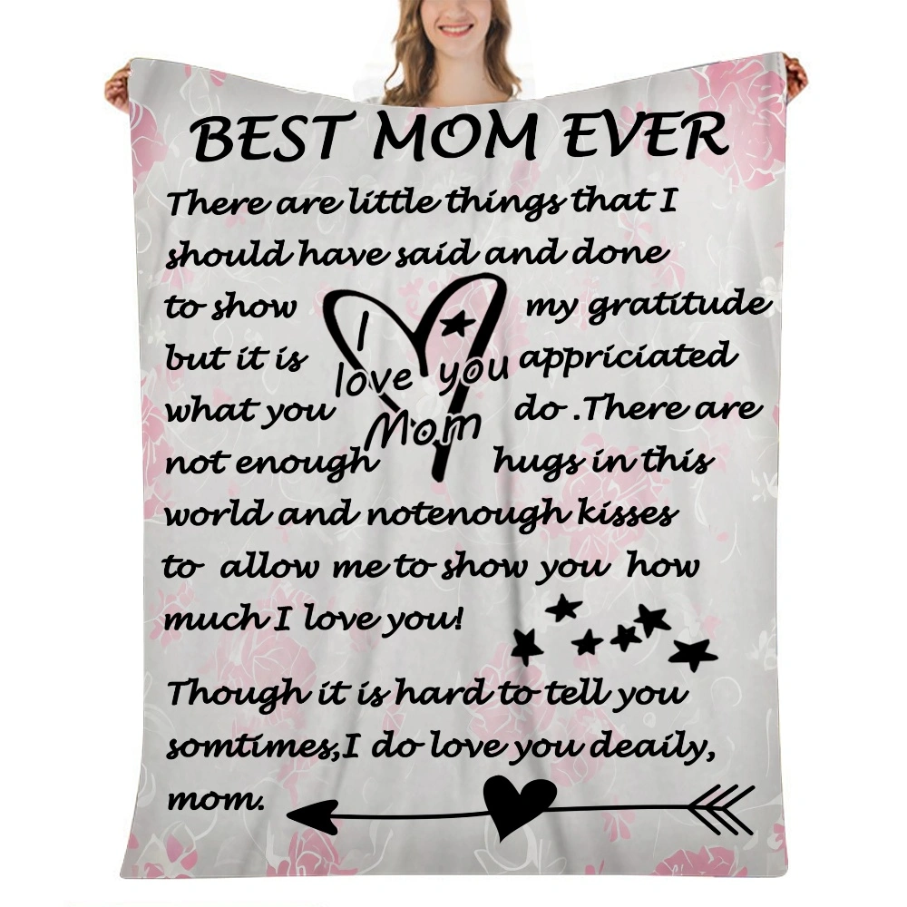 Mothers Day Throw Blanket for Couch Sofa - Fuzzy Soft Cozy Blanket for Bed,Fleece Thick Warm Blanket for Winter,32x48 inches(#077,32x48'')A