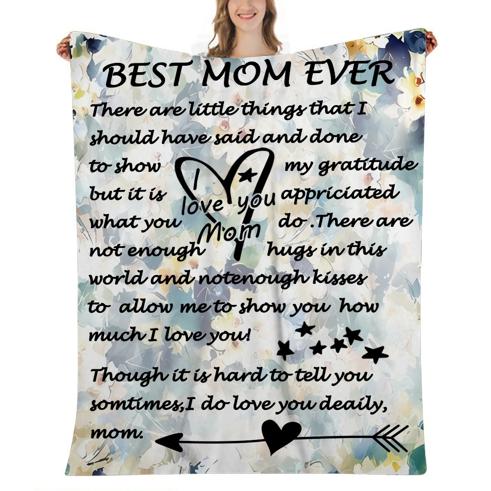 Gifts for Mom,Best Birthday Gifts for Mom from Daughter Son,Premium Dear Mom Blanket Presents for Mother's Day,Christmas,Valentine's Day,Moms Bed Blanket Gift,32x48''(#279,32x48'')A