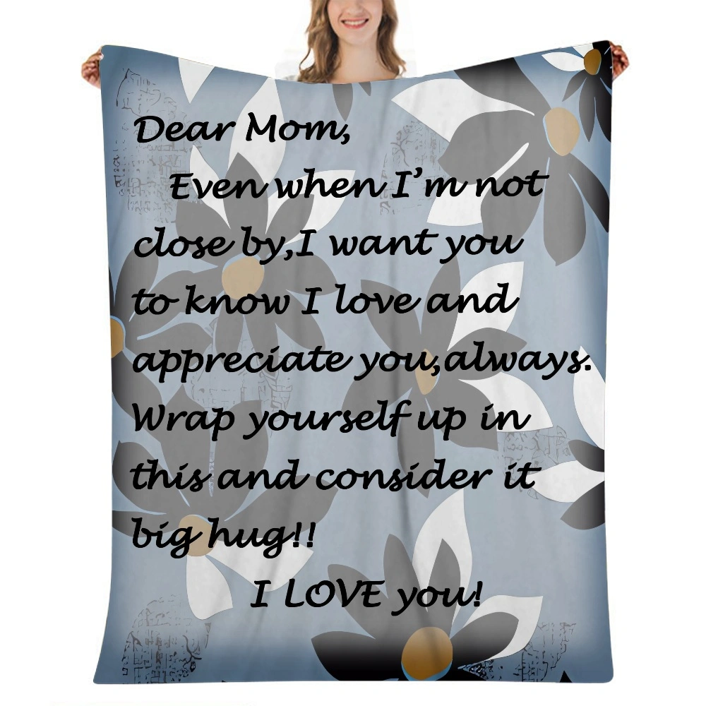 Mom Blanket Gift- Fleece Blanket Cool Lightweight Fuzzy Soft Bed Blanket 32x48 inches(#384,32x48'')A