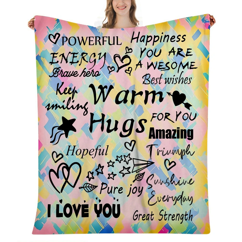 I Love You Mom Gift Blanket,Throw Blanket Flannel Fleece Lightweight Cozy Plush - 3D Print Throw for Sofa Couch Bed,32x48 inches(#862,32x48'')A