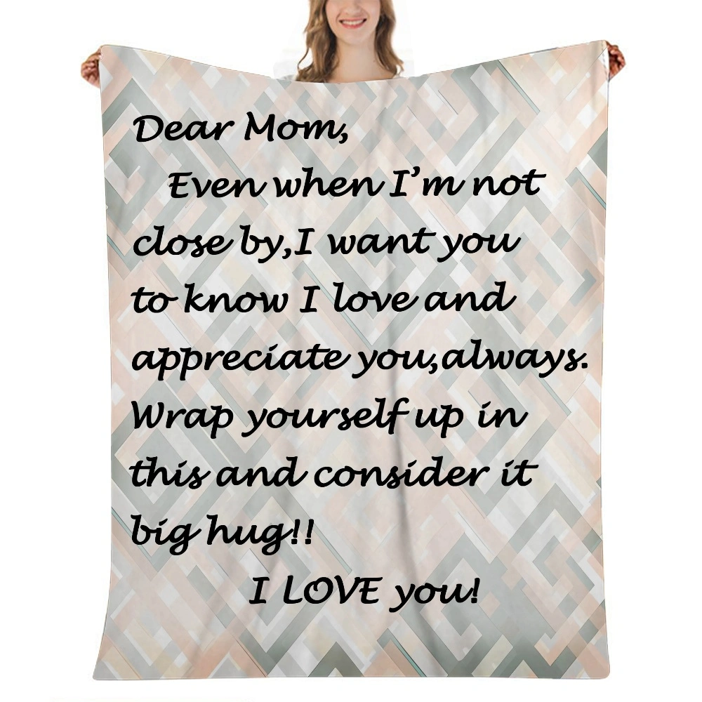 Mom Blanket Gift- Cozy Soft Microfleece Travel Blanket,32x48 inches(#381,32x48'')A