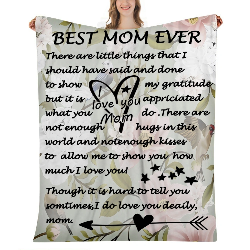 Birthday Gifts for Mom Unique Mom Gifts from Son Daughters for Mothers Day Valentines Day Christmas - I Love You Mom Hugs Blanket,32x48''(#188,32x48'')A