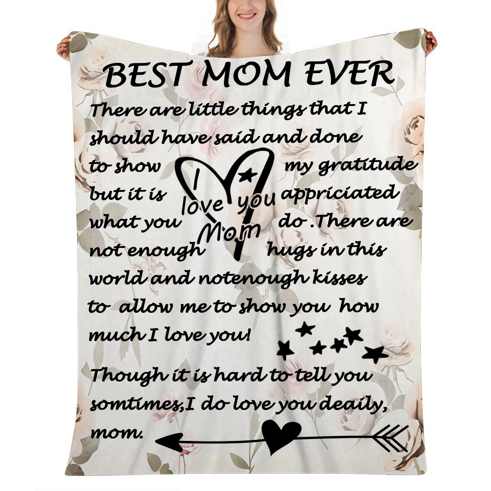 Mothers Day Blanket - 32x48 inches Fuzzy,Super Soft Throw Blankets for Couch,Bed & Sofa - Cozy,Plush Fleece Blanket Alternative(#089,32x48'')A