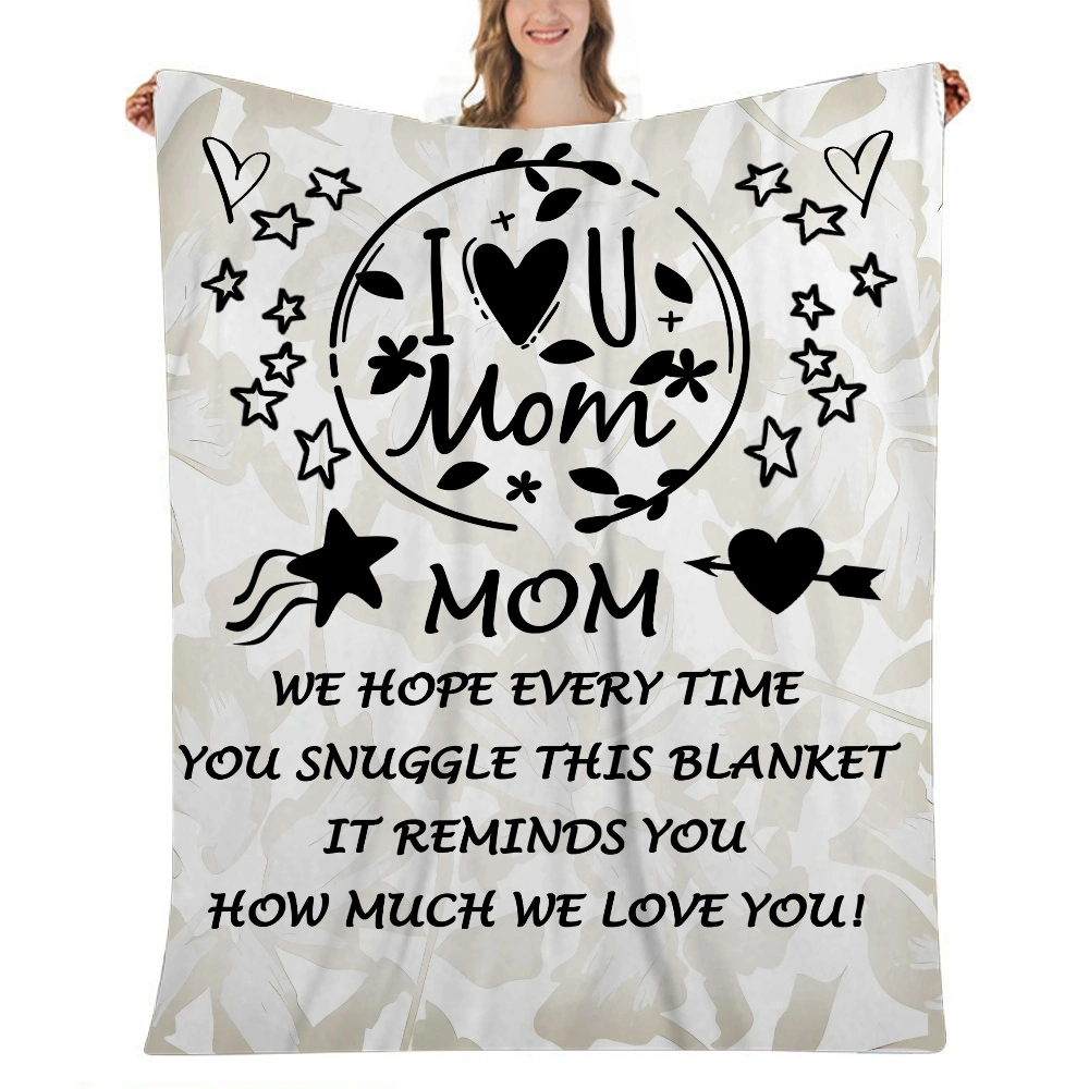 Mom Blanket Gift- Fleece Collection | Blanket - Ultra Soft & Cozy Plush Fleece,Lightweight & Warm,Perfect for Bed or Couch,Bouquet Day,32x48 inches(#493,32x48'')A