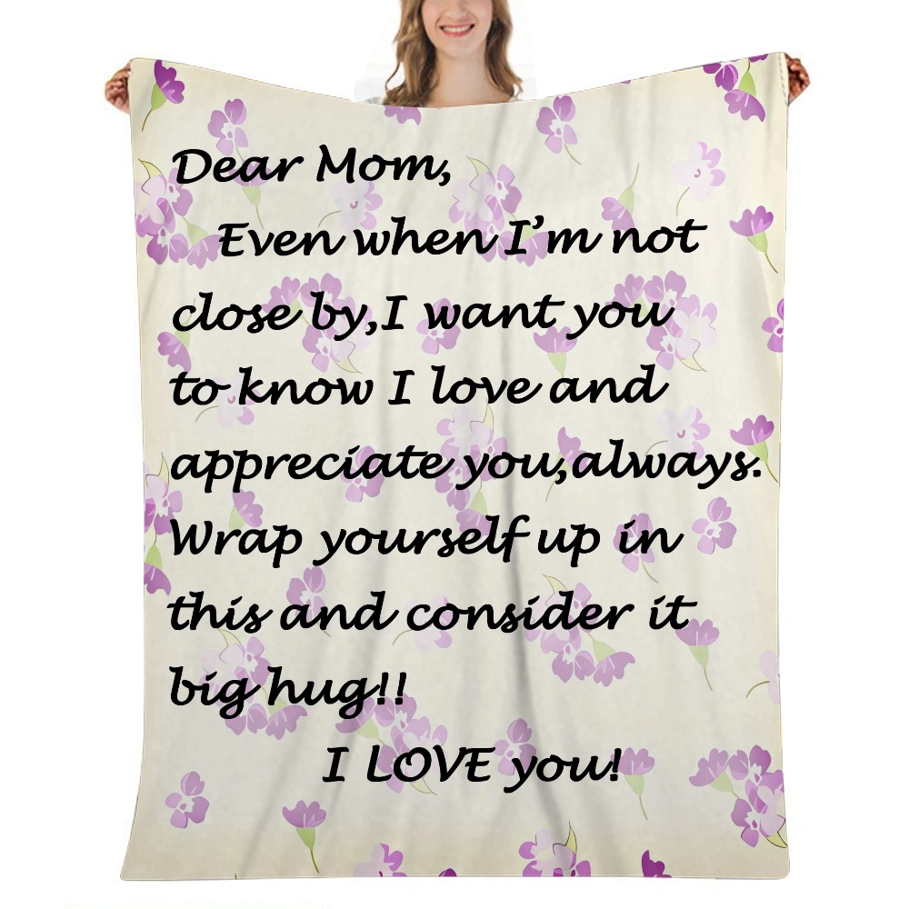 Mom Blanket Gift- Bed Blanket Plush Blanket Fleece Blanket for Bed and Couch ( 32x48 inches)(#391,32x48'')A