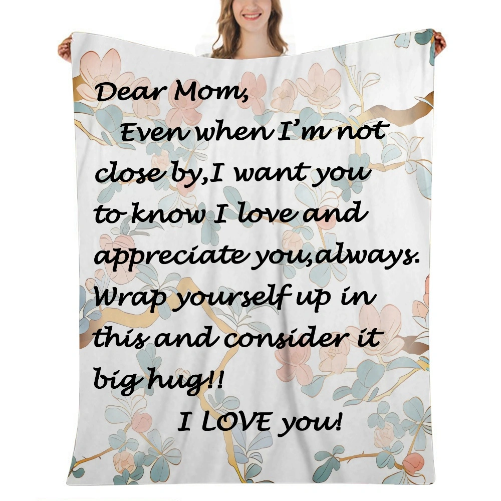 Mom Blanket Gift- Fuzzy Fur Throw Blanket,Cartoon 3D Printed Blanket for Home Sofa Bed,32x48 inches(#397,32x48'')A