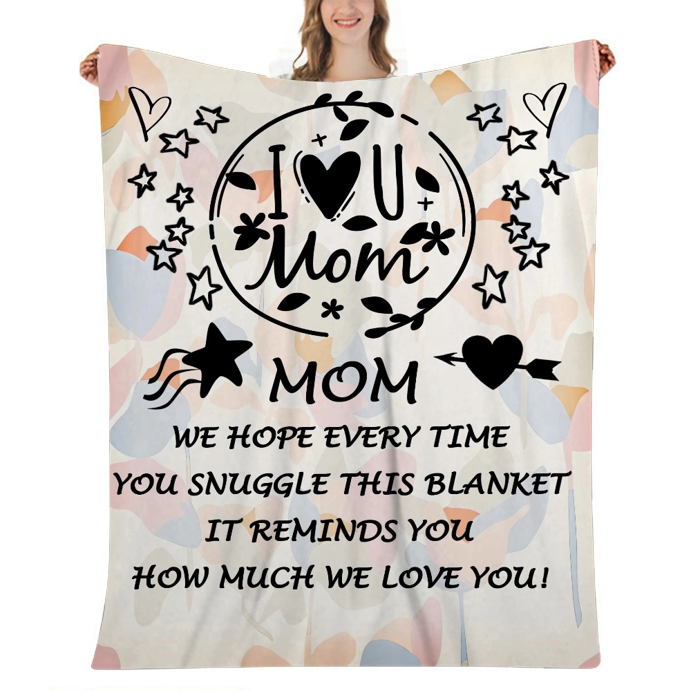 Mom Blanket Gift- Fleece Blanket,Super Soft Plush Throw Blankets,Decorative Blanket for Bed,Warm and Cozy Fuzzy Blanket for All Seasons- 32x48 inches(#495,32x48'')A