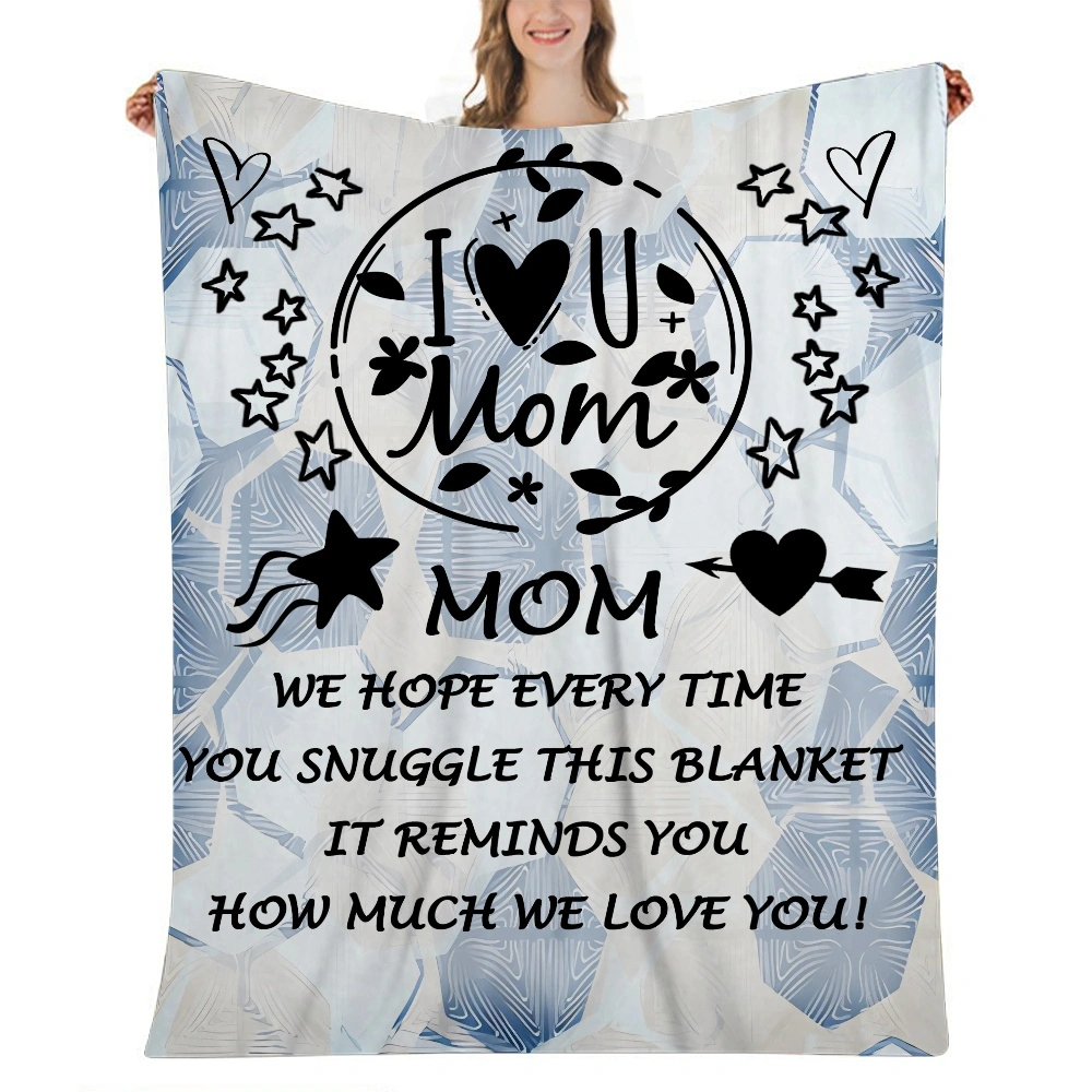 Mom Blanket Gift- Blanket Boho Hearts with Modern Contemporary and Traditional Designed,Decoration Blanket for Couch Sofa Chair Bed or Dorm,32x48 inches(#502,32x48'')A