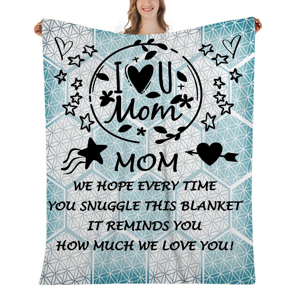 Mom Blanket Gift- Fleece Throw Blanket for Couch Bed and Sofa,Soft Fuzzy Blankets Throw Size,Cozy Fluffy Plush Throws for All Seasons Using,32x48 inches(#503,32x48'')A