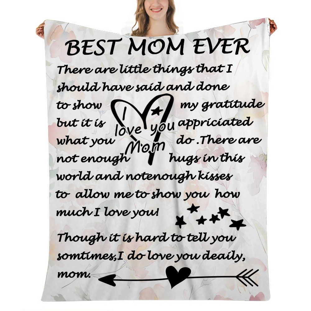 Gifts for Mom Blanket - to My Mom Gift - Birthday Gifts for Mom - Gifts for Mom from Daughter - Meaningful Gifts for Mom - Best Mom Ever Gifts,32x48''(#208,32x48'')A