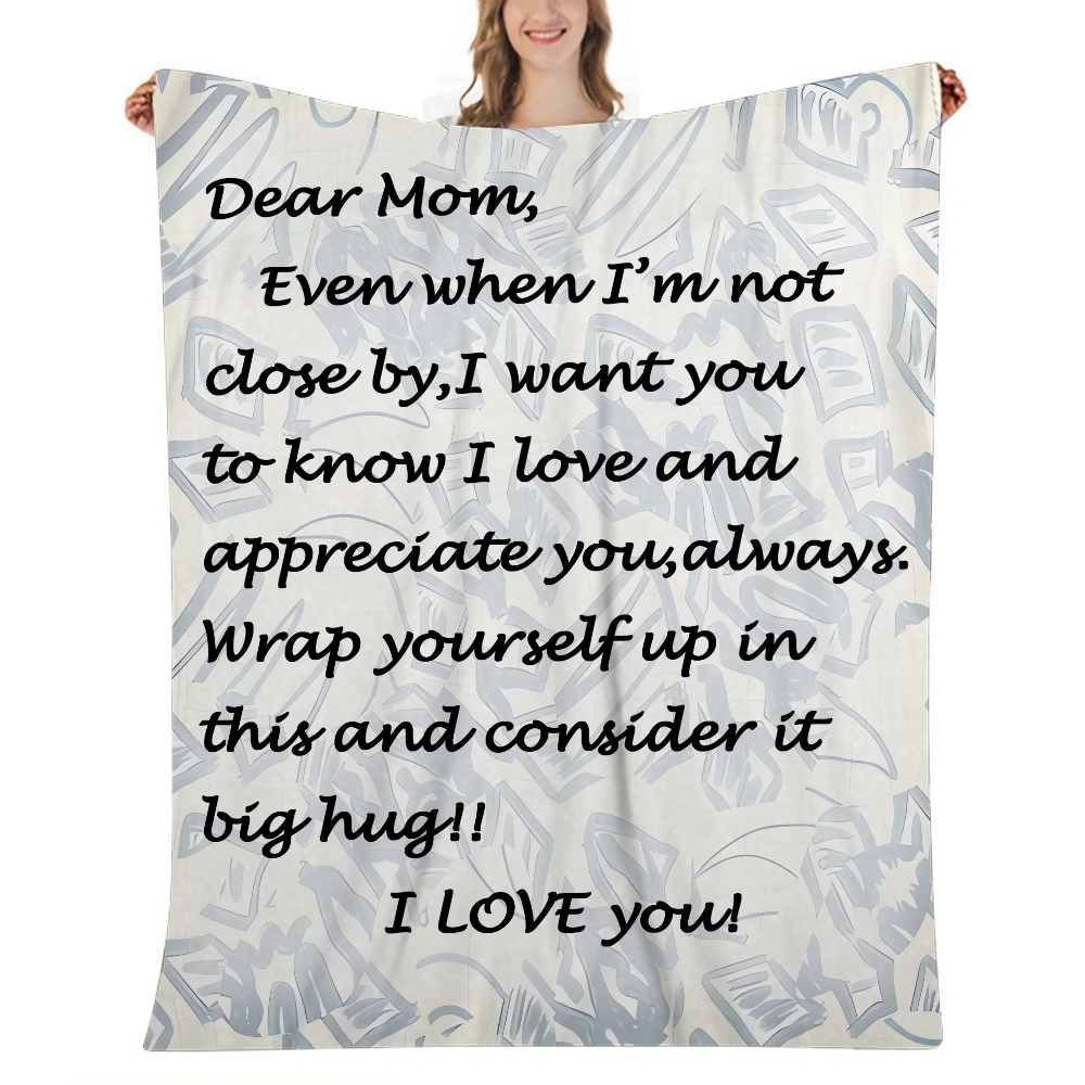 Mom Blanket Gift- Blankets,Super Soft Thick Fuzzy Warm Blanket for Bed and Sofa,Dark Blue,32x48 inches(#403,32x48'')A