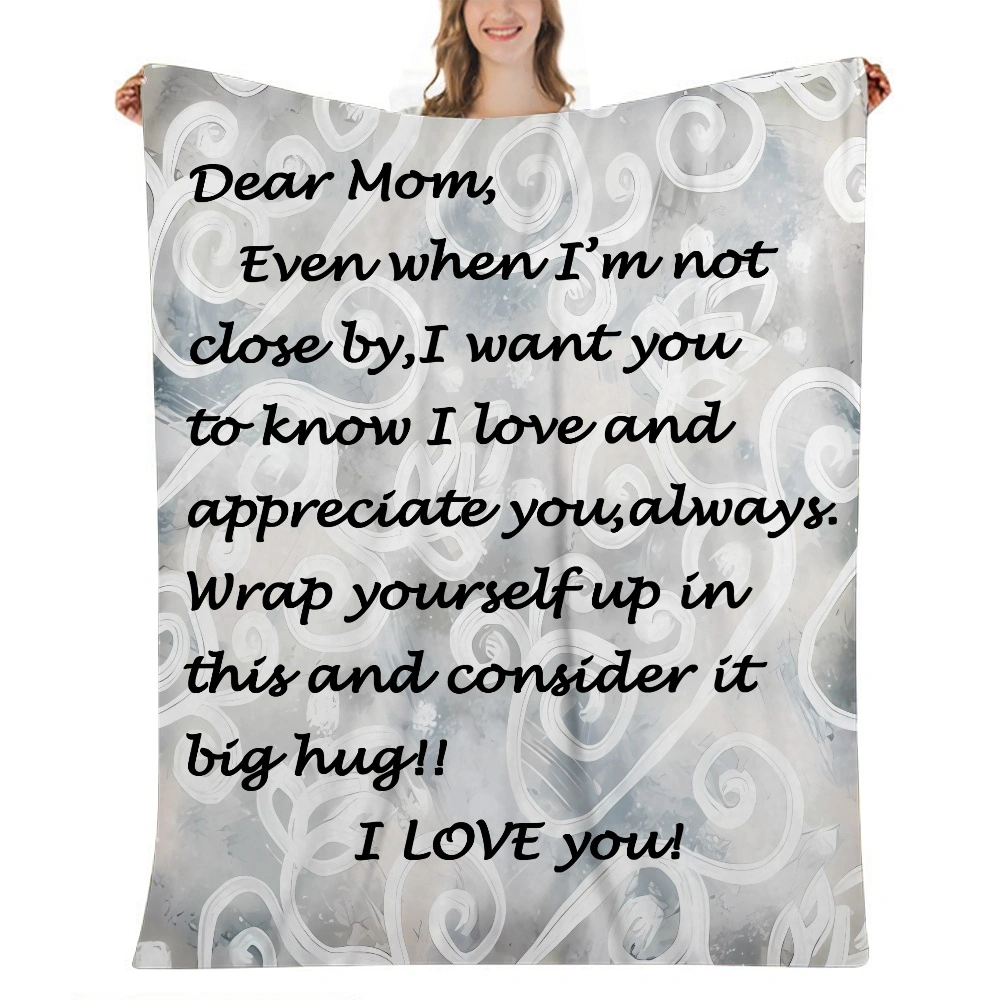 Mom Blanket Gift- Blanket Comfort Warmth Soft Throw Blanket for Couch Christmas New Year Gifts- 32x48 inches(#410,32x48'')A