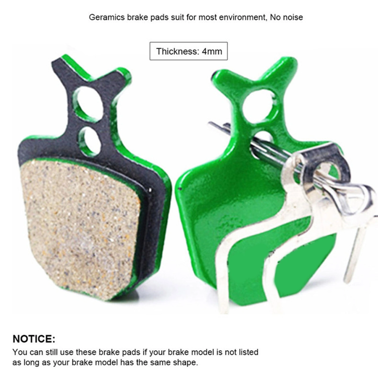 2Pcs M355/m446/BB5 Wear-resistant Ceramic MTB Bike Brake Pad Disc Rotor Stop