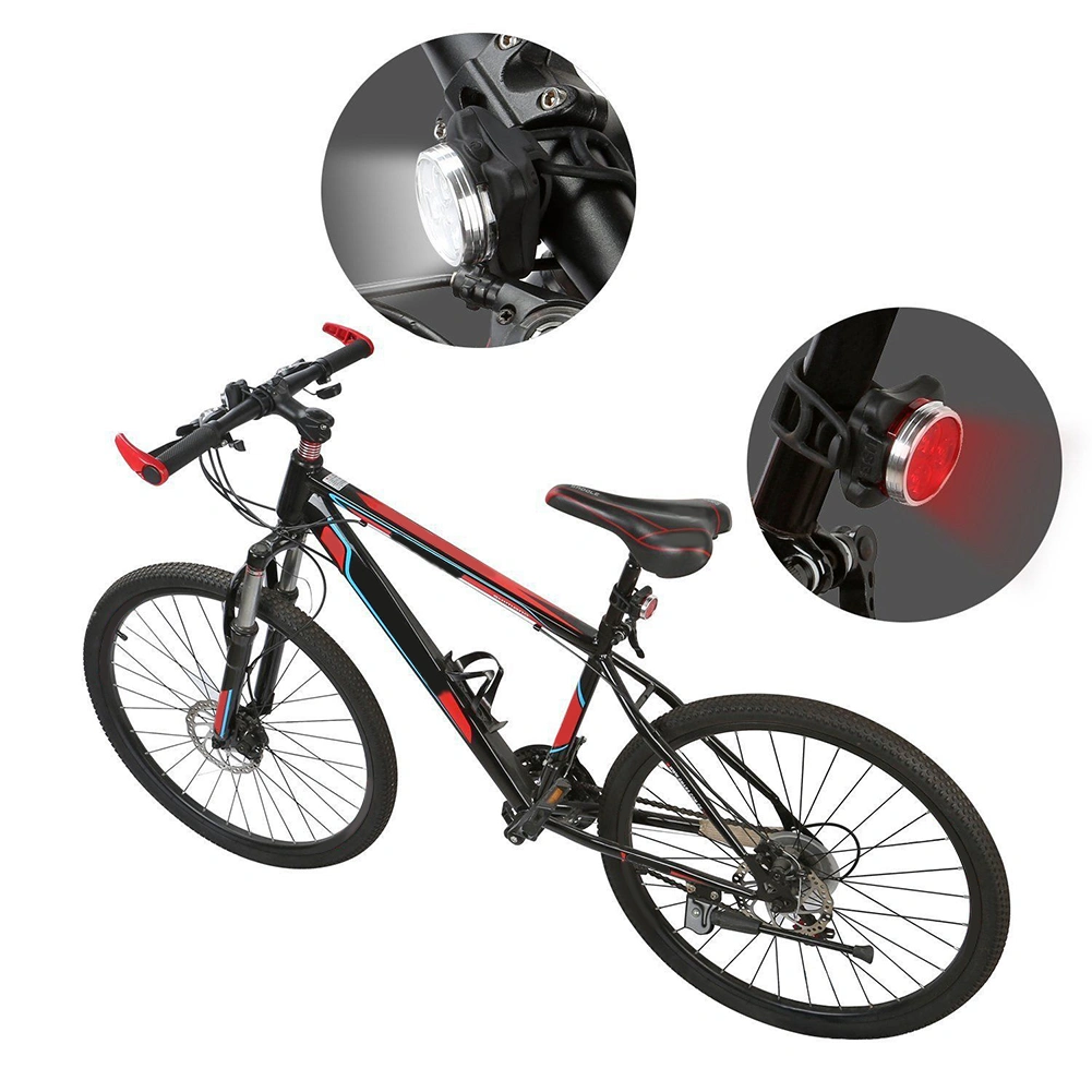 USB LED Bright Bicycle Bike Front Rear Tail Lamp Safety Night Cycling Light