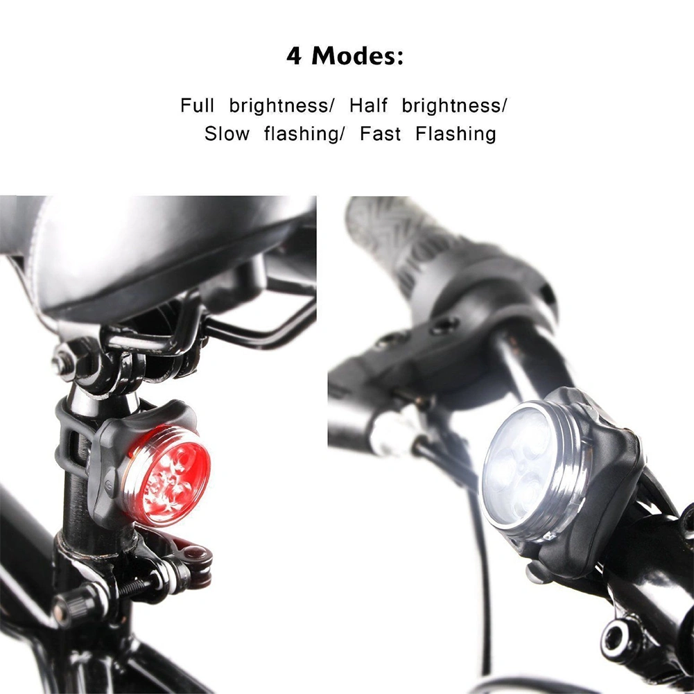 USB LED Bright Bicycle Bike Front Rear Tail Lamp Safety Night Cycling Light