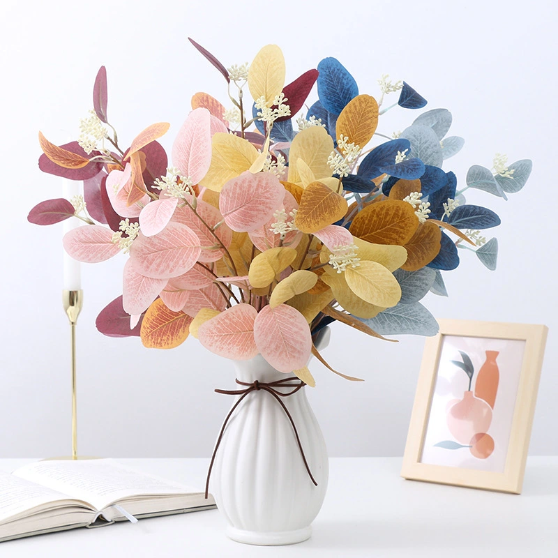 Simulation And Fruit Eucalyptus Leaves Decorative Flower Arrangement Silk Flower