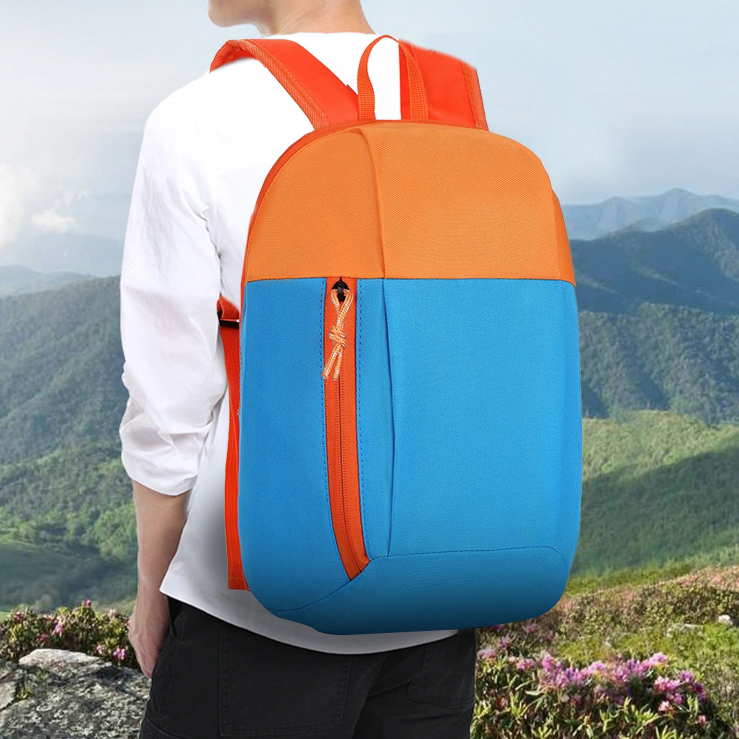 Ultralight Mini Backpack Widen Strap Oxford Cloth Adjustable Buckle Sport Backpack for Outdoor