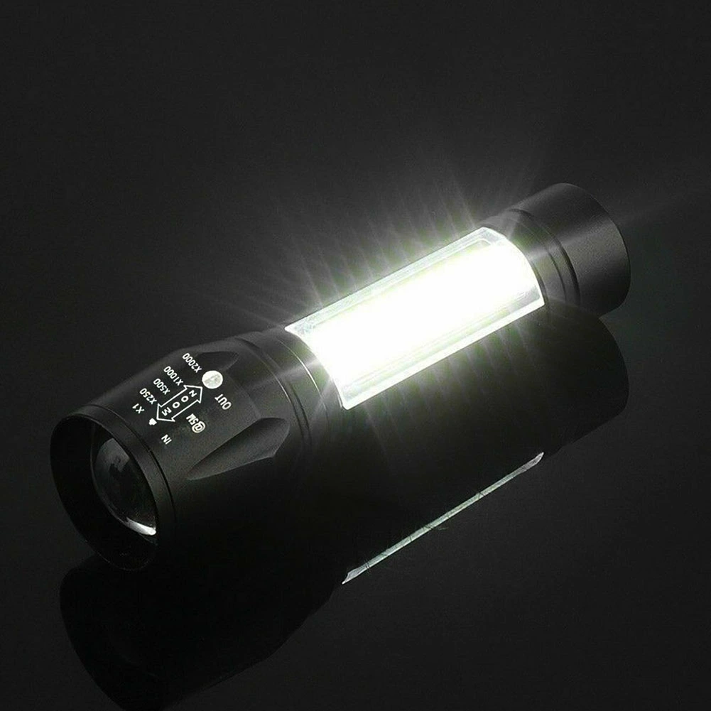 Outdoor Portable Super Bright USB Rechargeable COB LED Torch Lamp Flashlight