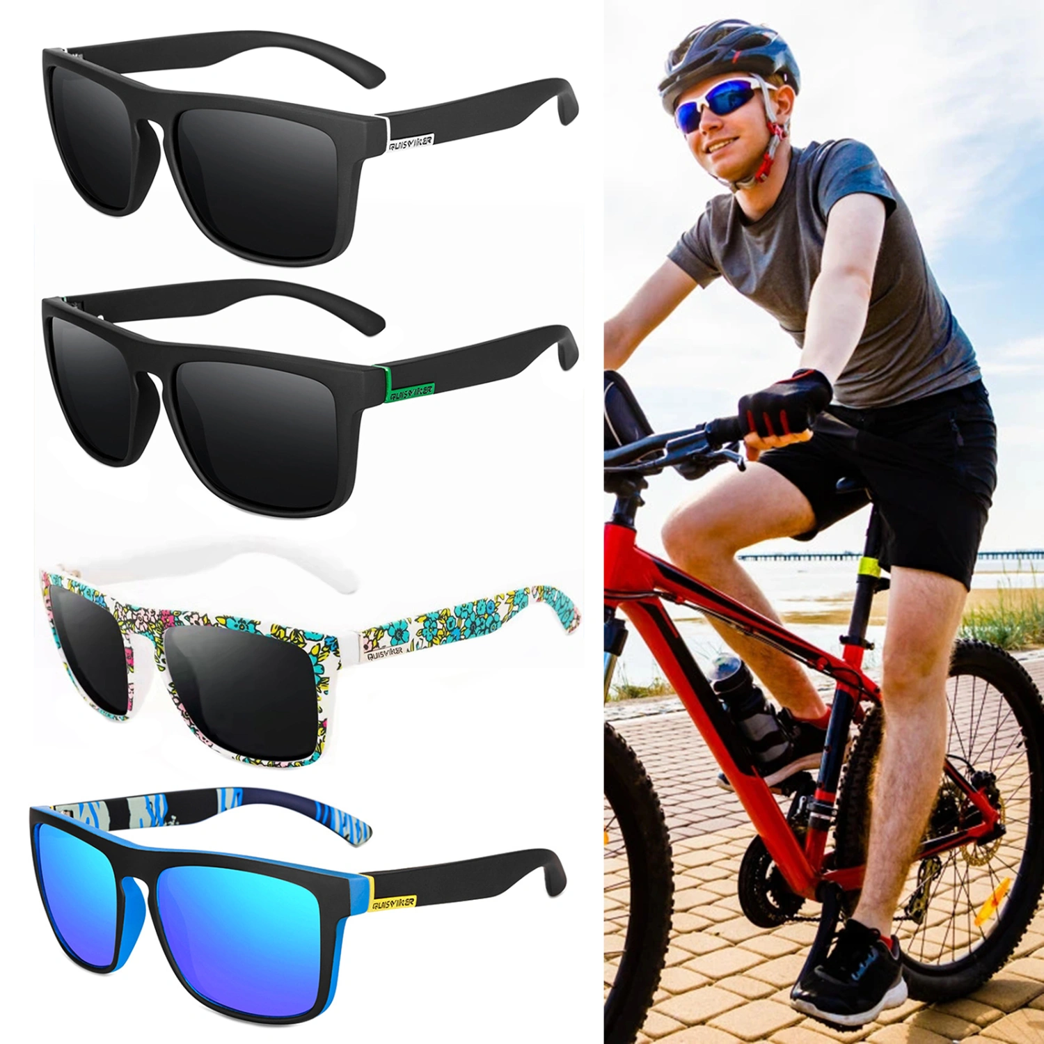 Polarized Glasses Anti-fog Eye Protective Comfortable to Wear Fishing Sports Polarized Sunglasses for Outdoor