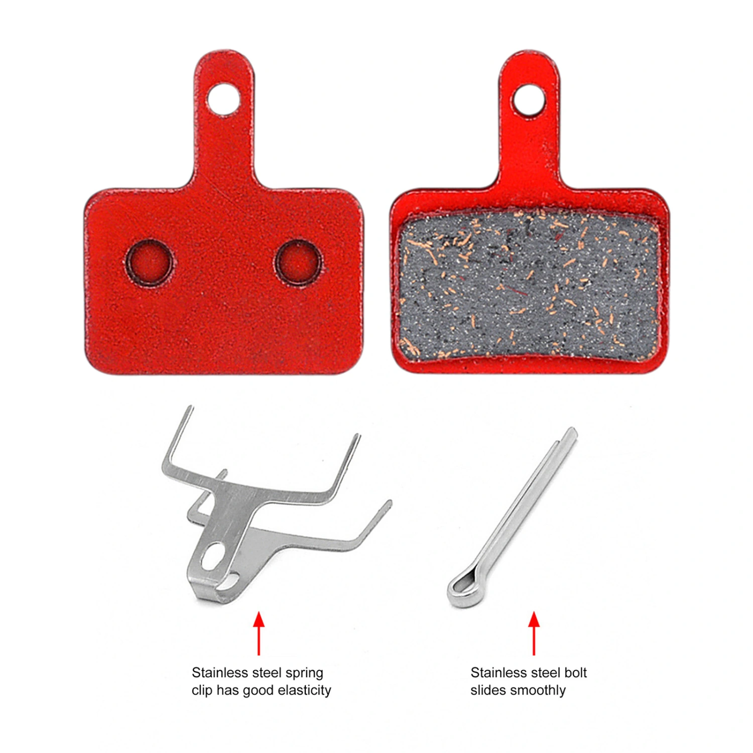 1 Set Brake Disc Pad Noise Reduction Good Heat Dissipation Compatible Bicycle Mountain Hydraulic Disc Cycling Brake Pad for Outdoor