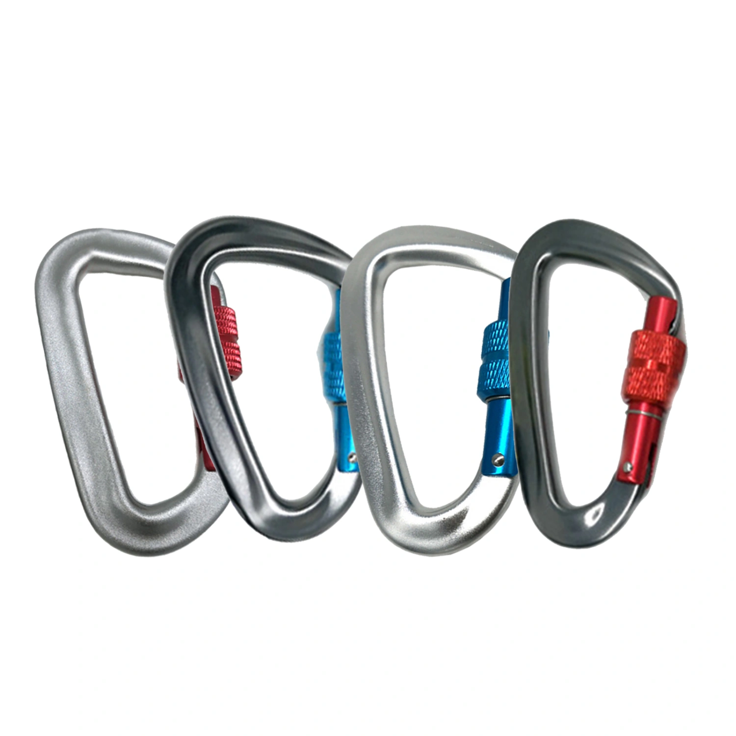 Outdoor D-Shaped Carabiner with Lock Backpack Keychain Safety Hanging Buckle