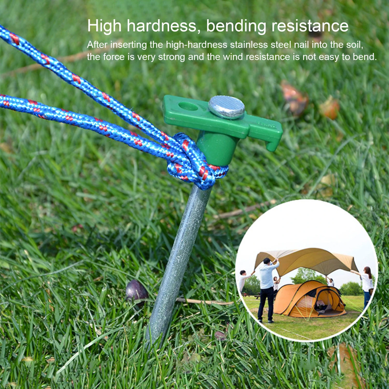 Camping Tent Stakes Heavy Duty Anti-rust Indeformable Outdoor Camping Accessoriness Tent Stakes for Outdoor