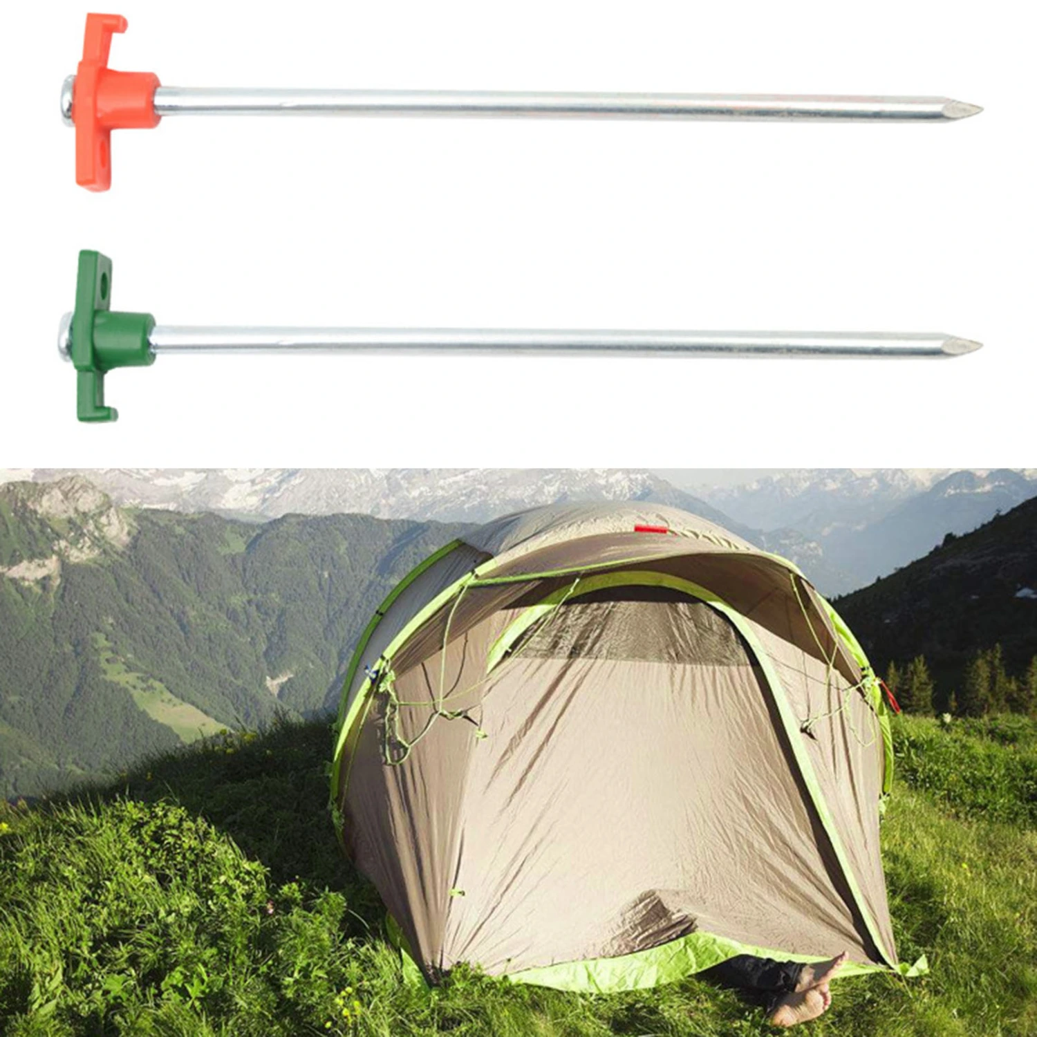 Camping Tent Stakes Heavy Duty Anti-rust Indeformable Outdoor Camping Accessoriness Tent Stakes for Outdoor