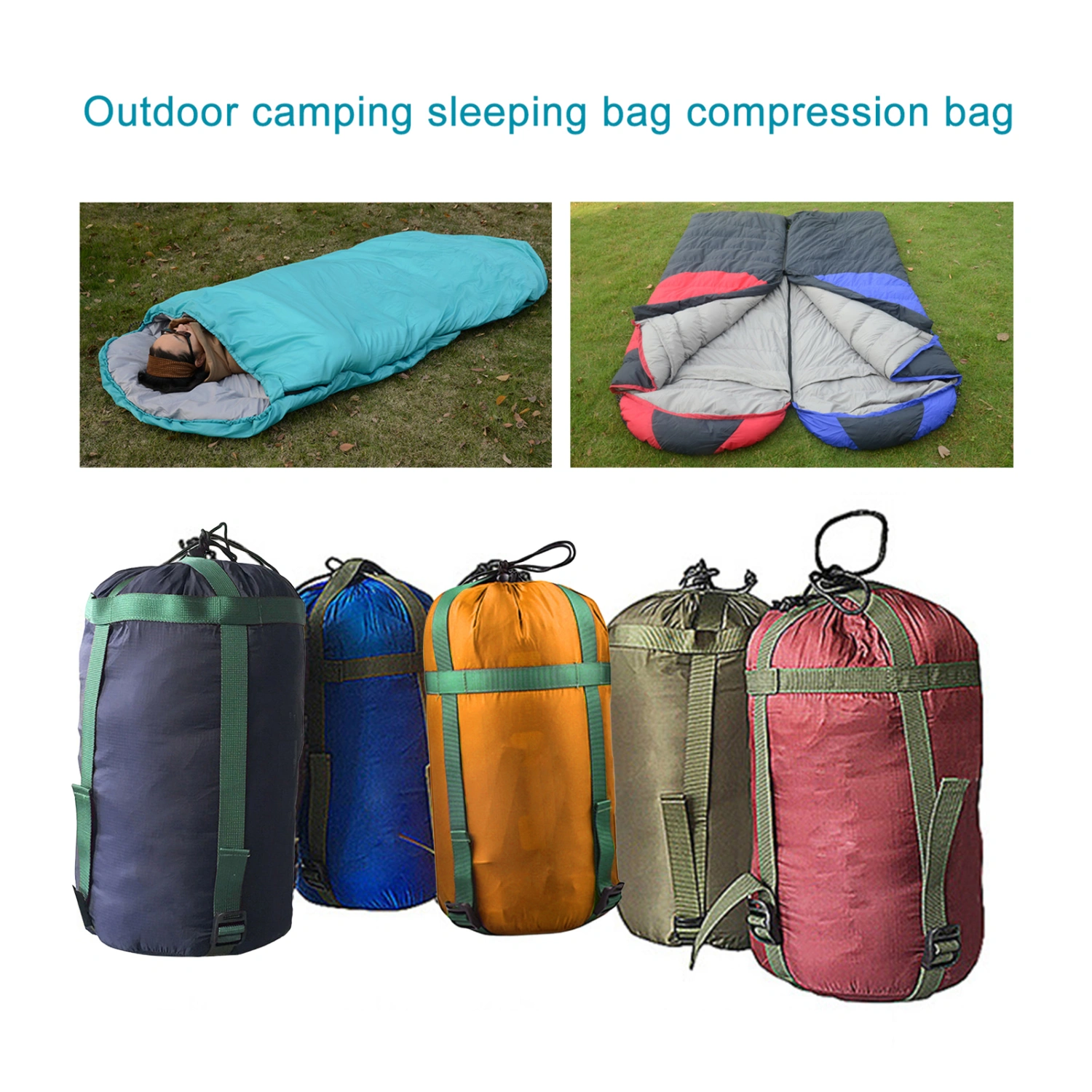 Sleeping Bag Storage Bag Heavy Duty Large Capacity Leak Proof Sleeping Bags Storage Stuff Sack Organizer for Camping
