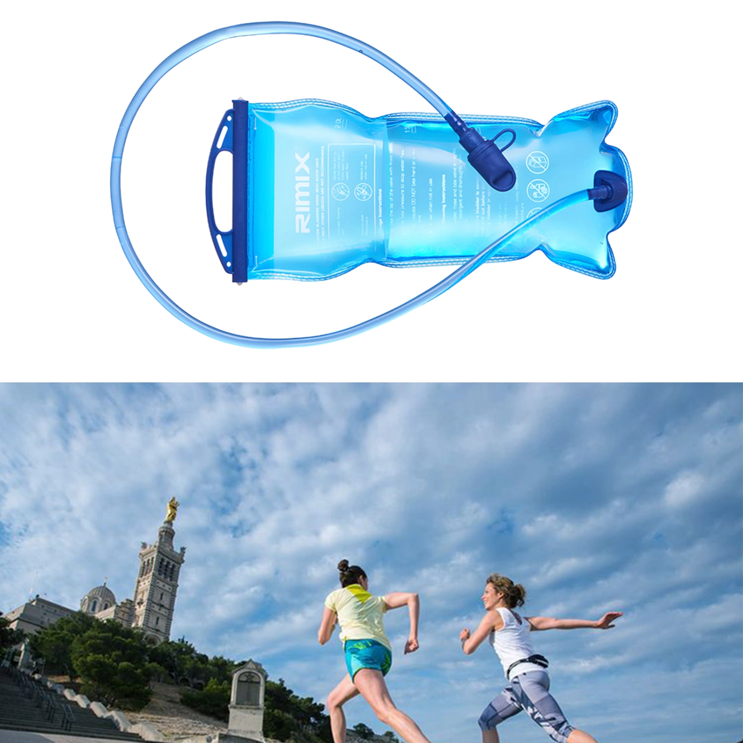 2L RIMIX Large Capacity Water Bladder Bag Portable Running Drink Backpack for Outdoor Sports
