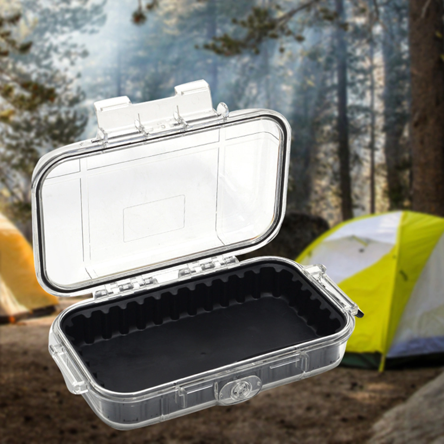 Portable Anti-impact Waterproof Storage Case with A Ring for Outdoor Camping