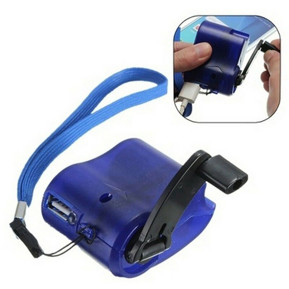 Outdoor Emergency Survival Gear Hand Crank Generator USB Mobile Phone Charger