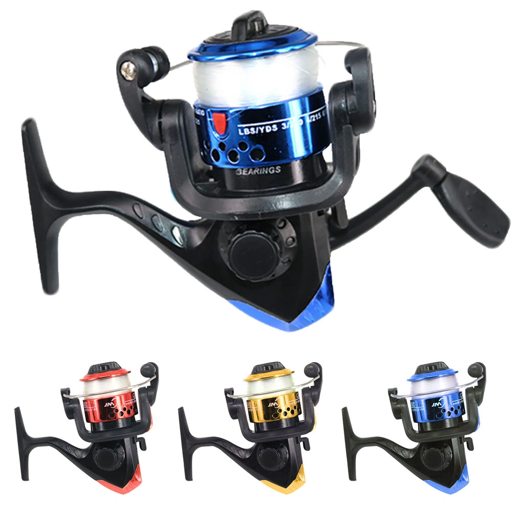 3 Bearing Balls Mini High Speed Spinning Fishing Reel with 60m Transparent Line