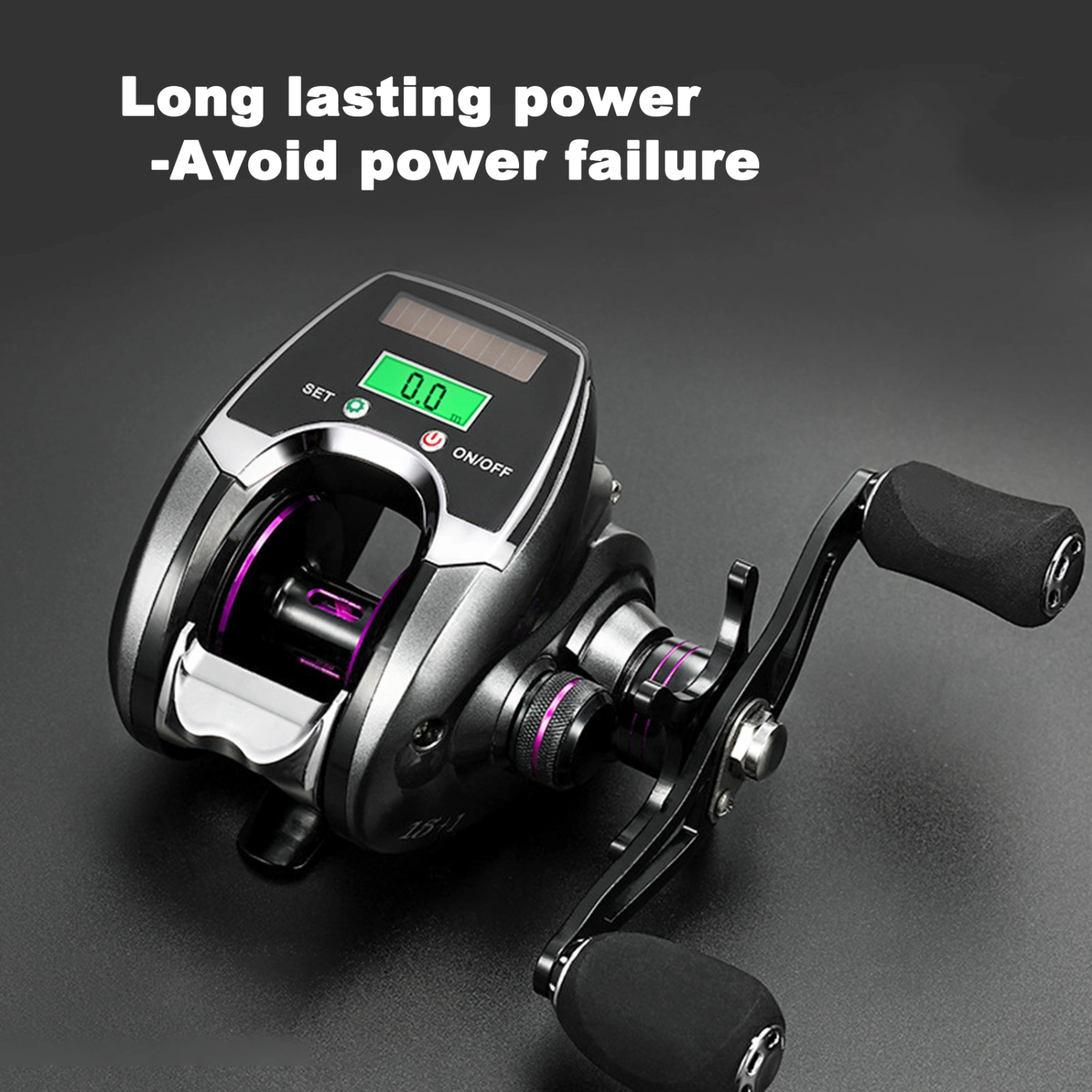 1 Set Spinning Reel 8/1 Speed Ratio Automatic Wiring Backlight Electronic Fishing Reel Counter for Night Fishing