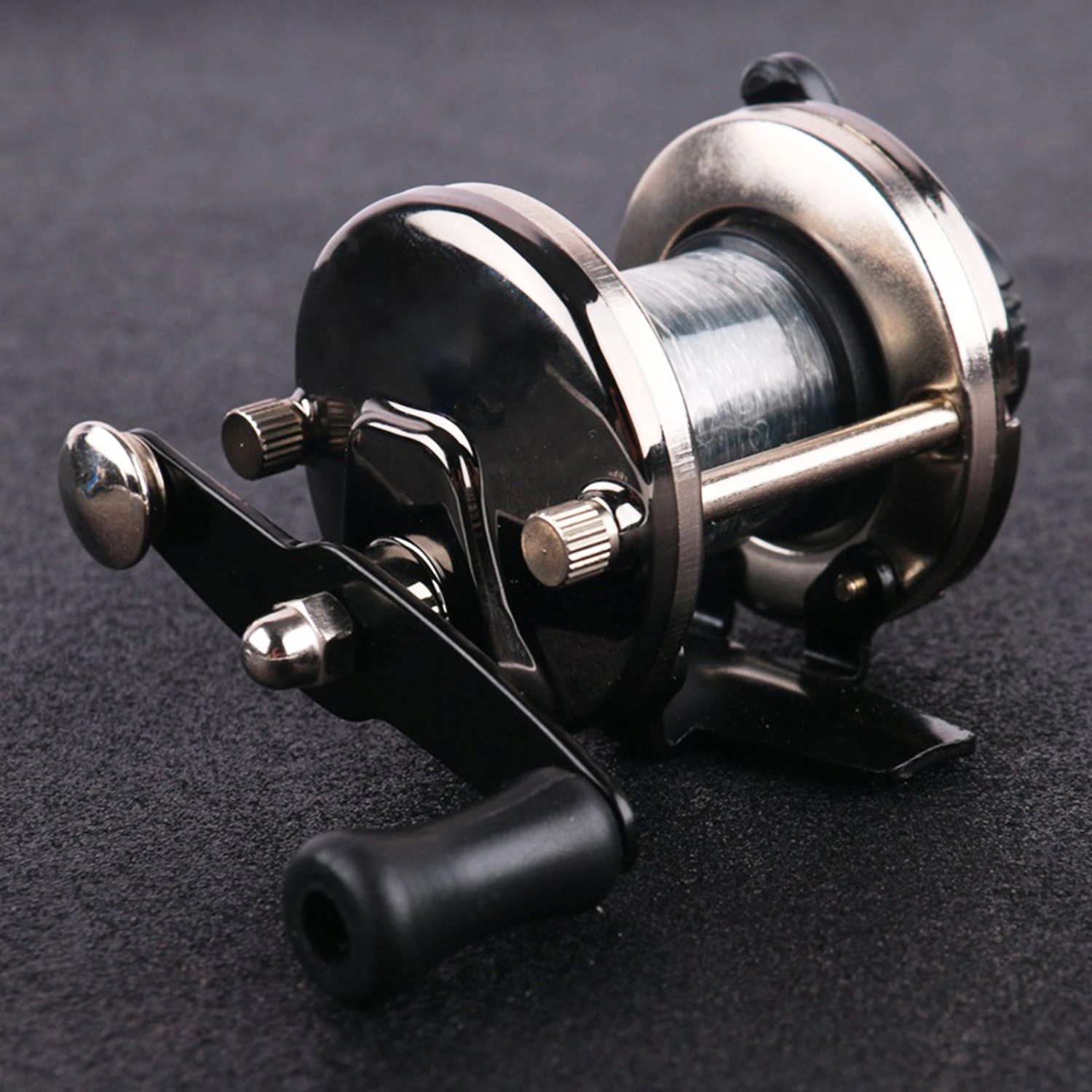 Winter Mini Trolling Ice Fishing Reel Spinning Wheel Fish Tackle Tool with Line