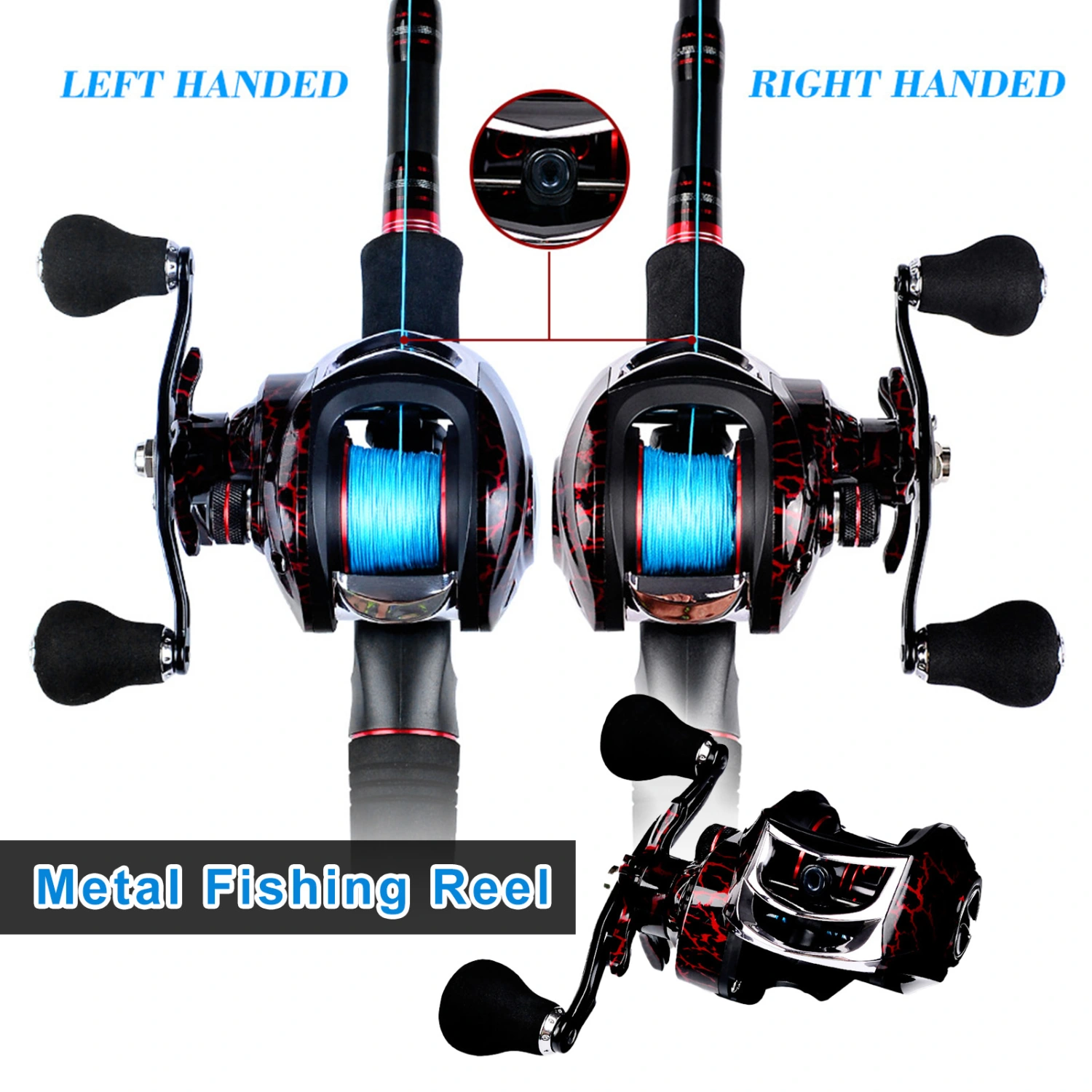 7:1:1 Ultra-light Streamline Magnetic Brake Bait Casting Reel Fishing Tackle