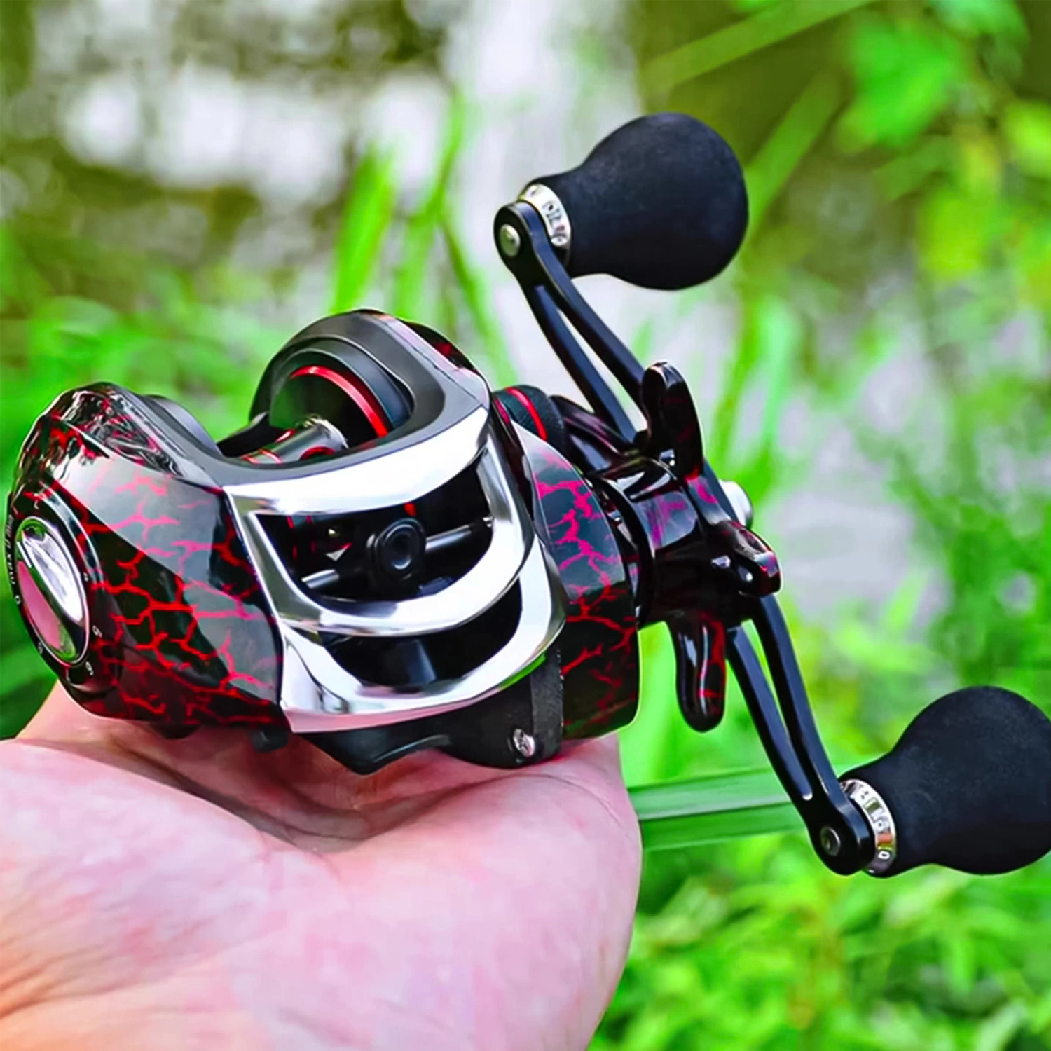 7:1:1 Ultra-light Streamline Magnetic Brake Bait Casting Reel Fishing Tackle