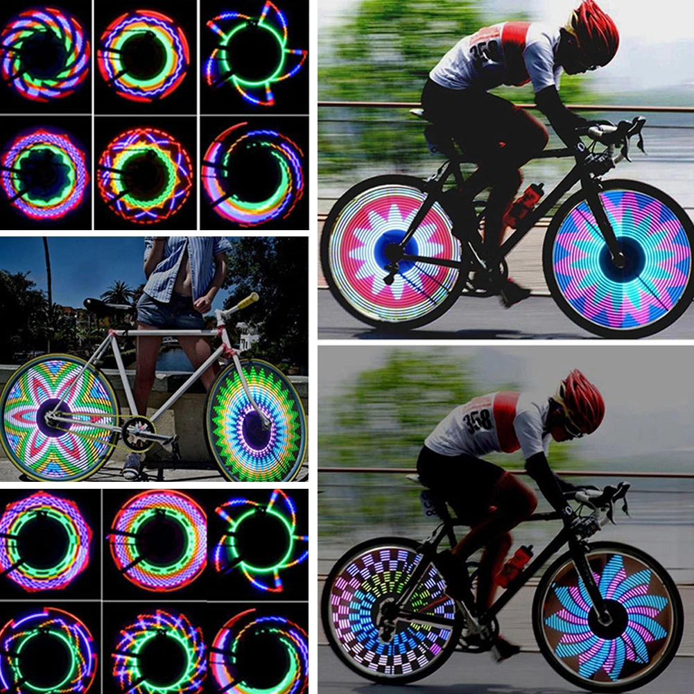 Waterproof 16 LED Bike Bicycle Tire Wheel Spoke Light Auto Sensor Cycling Lamp