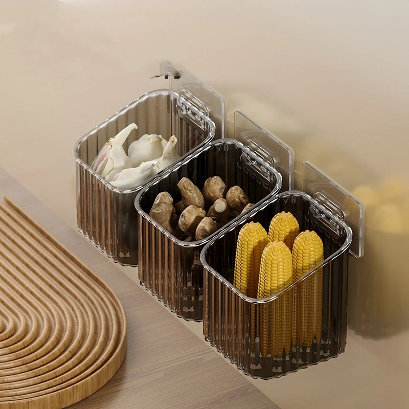 Garlic Storage Rack Wall Hanging Storage Box