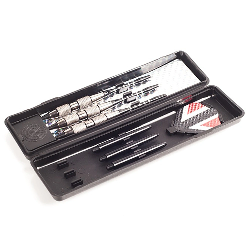 3Pcs/Set Professional Aluminium Alloy Plastic Darts Shaft Tip Flights with Box
