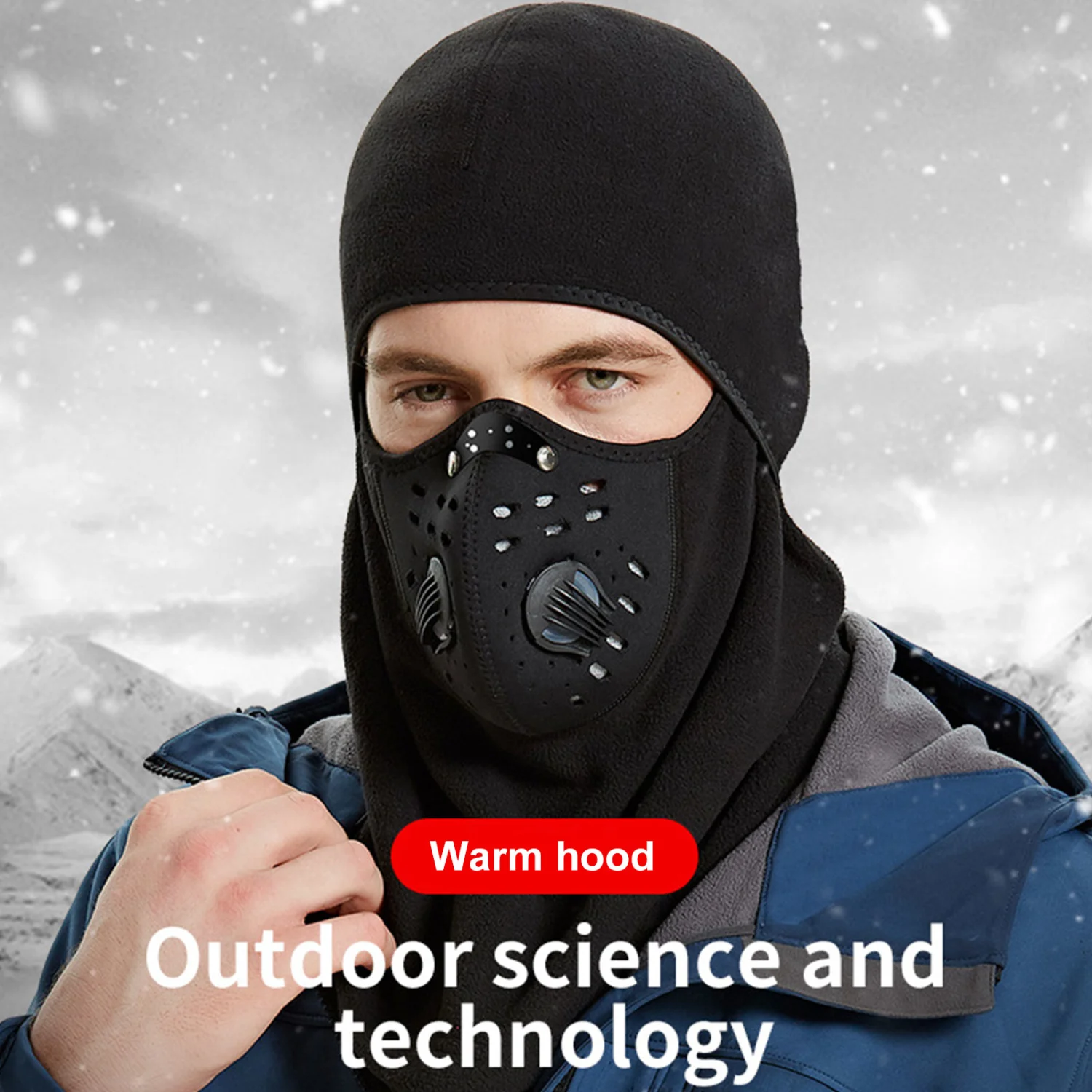 Motorcycle Windproof Ski Thermal Balaclava Face Cover Neck Warmer for Women Men