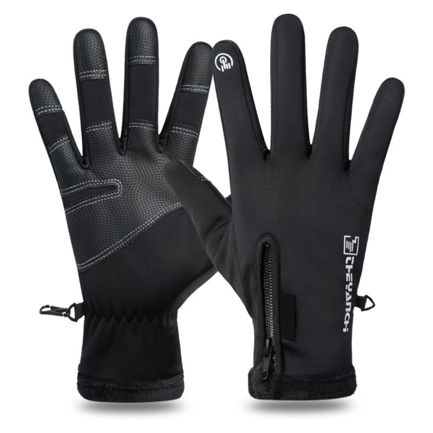 1 Pair Motorcycle Gloves Shock-Absorbing Windproof Full Finger Cover Riding Moto Touchscreen Gloves for Hunting