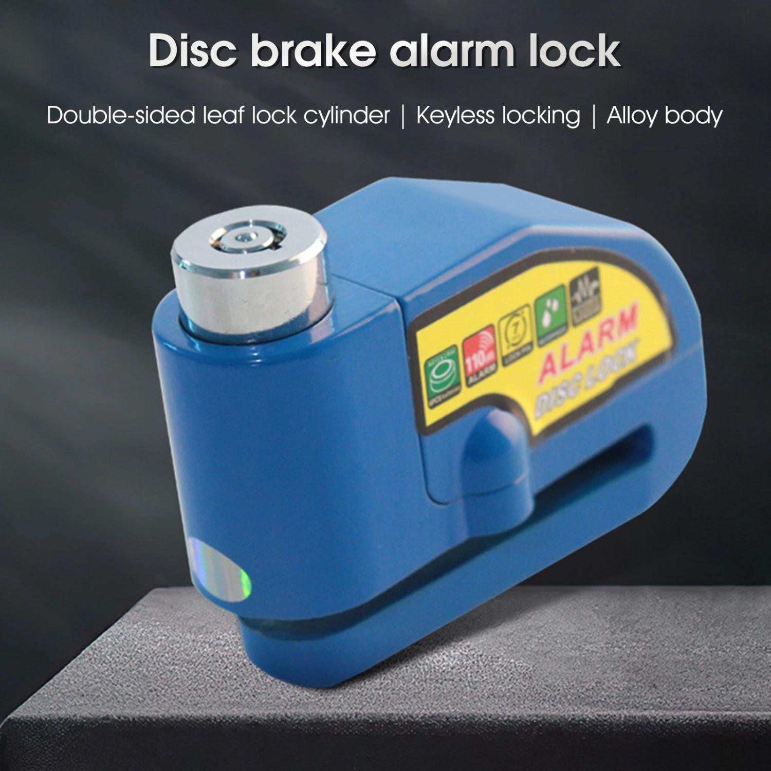 Motorcycle Alarm Lock High Decibel Anti-theft Waterproof Bicycle Wheel Disc Brake Siren Lock for Electric Car