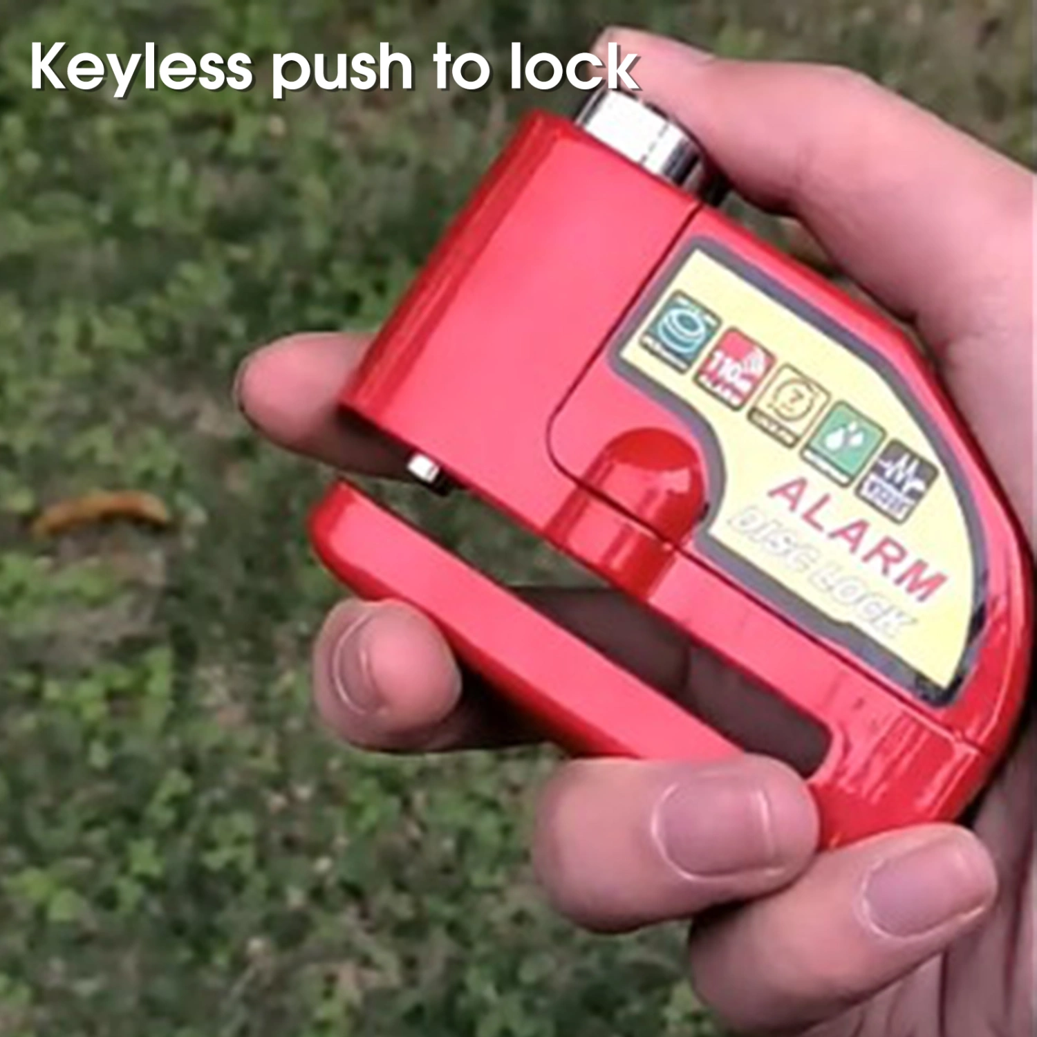 Motorcycle Alarm Lock High Decibel Anti-theft Waterproof Bicycle Wheel Disc Brake Siren Lock for Electric Car
