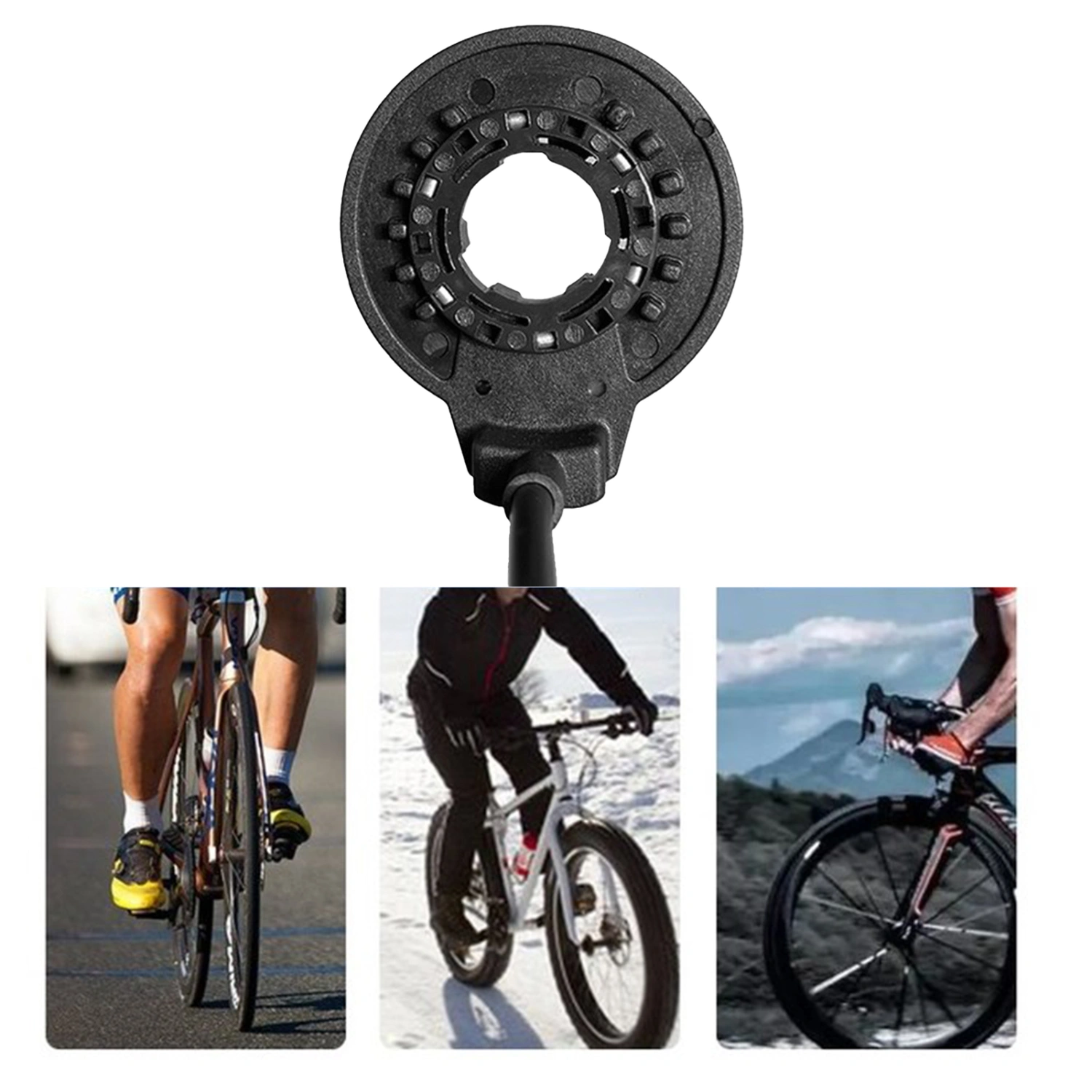 E-Bike Assist Sensor High Sensitivity Waterproof Connector Universal Bike Part Modification 12 Magnetic Dual Hall Sensor Pedal Assist System Bicycle Accessories