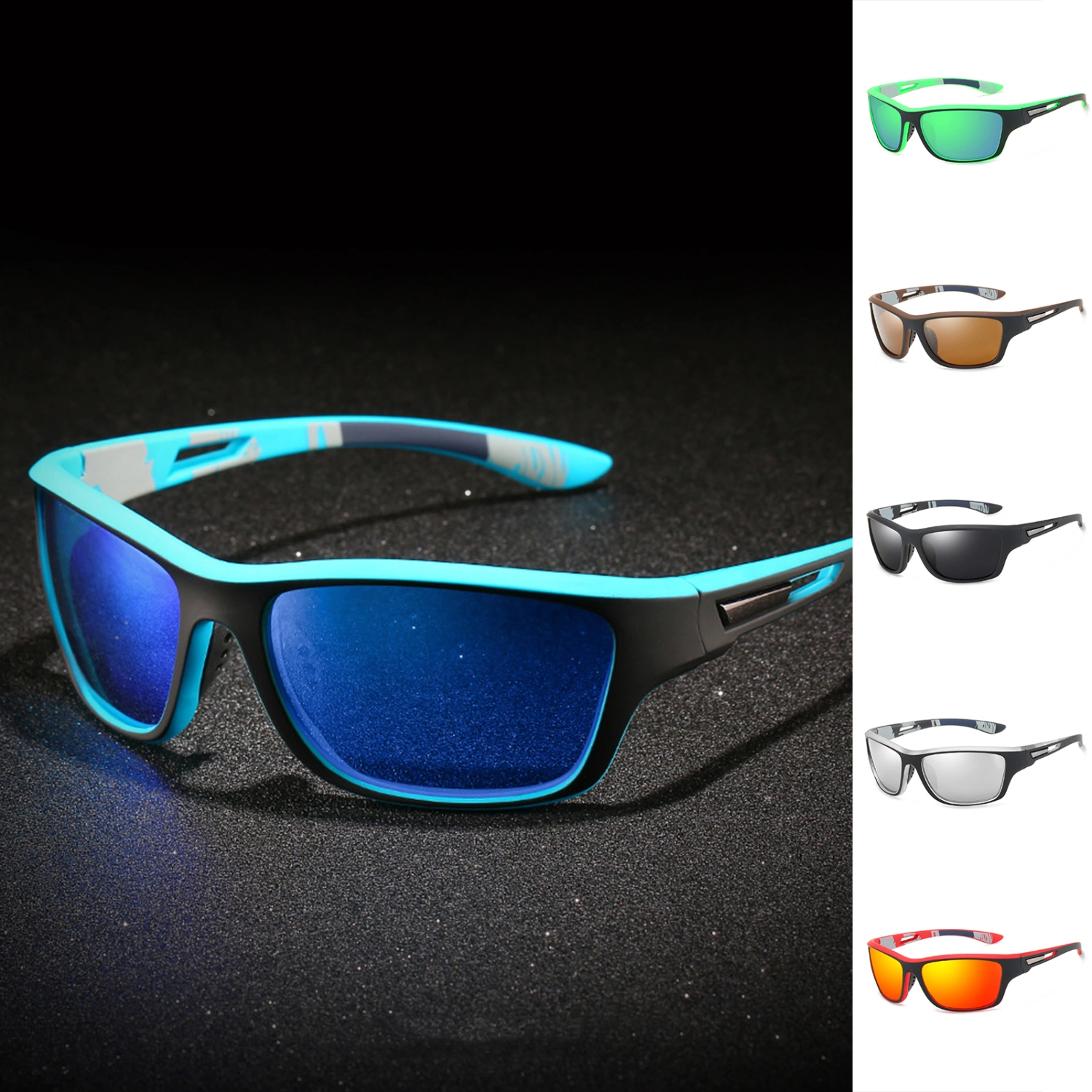 Sun Glasses High Clarity Ergonomics Sunshade UV Protection PC Polarized Dazzling Sport Sunglasses Outdoor Supply