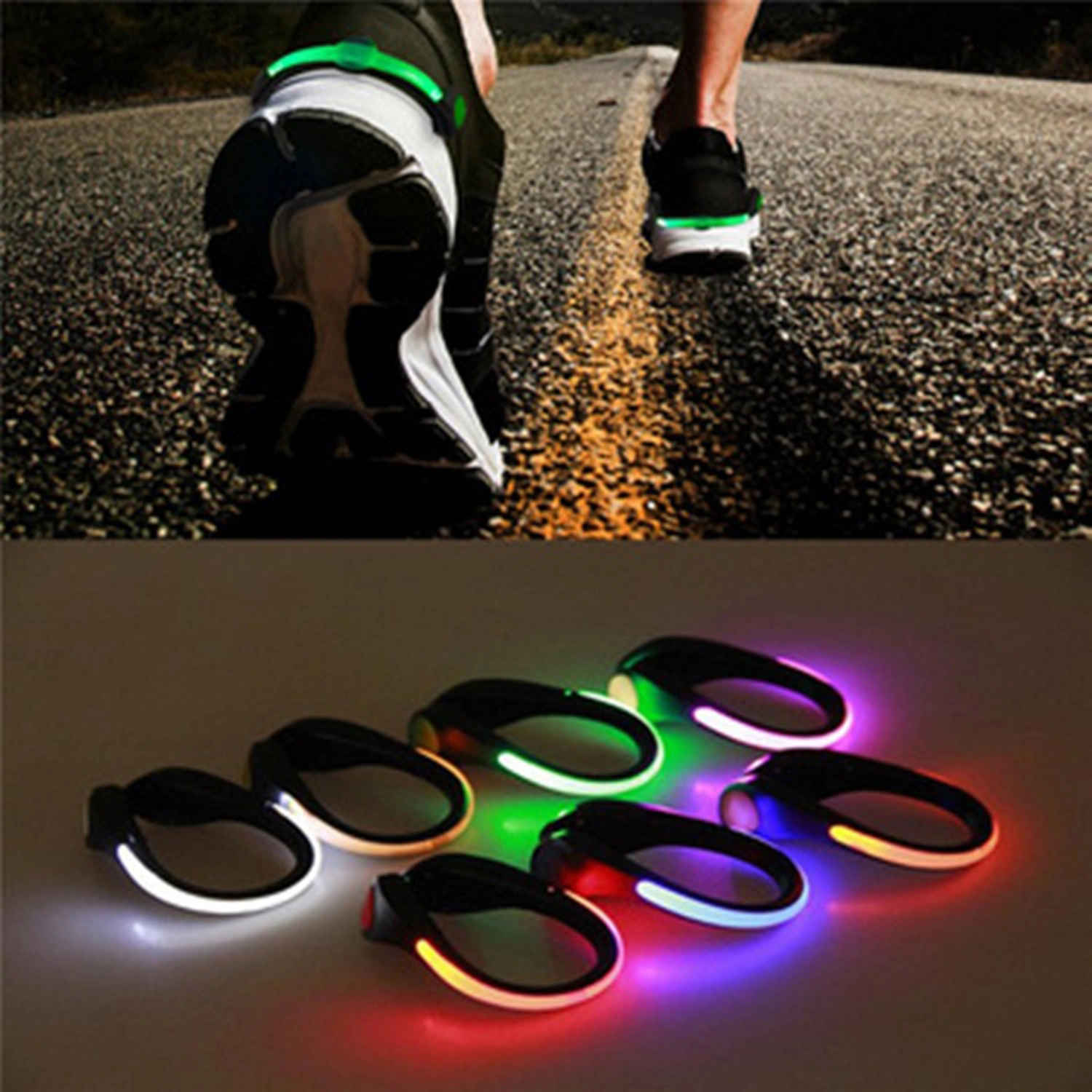 Shoe Clip Lamp Multiple Lighting Modes Super Bright Compact Size Simple Installation Night Running Shoe Safety Light